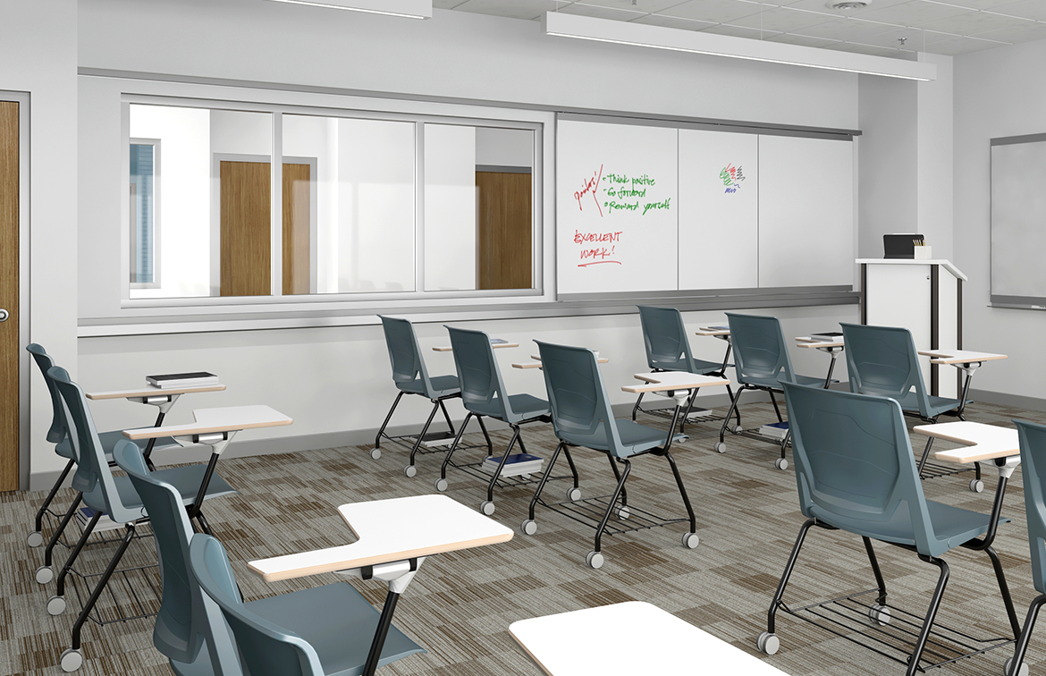 CoronaGroupL VIP+ Sliding Panel Classroom-Open Image