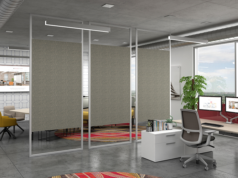 Intersection Single Panel Wood Slats-A