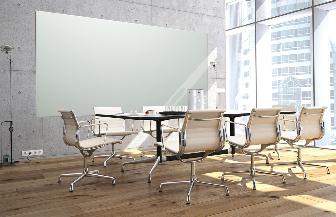 coronaVISUAL Frameless Non-glare Glassboard
