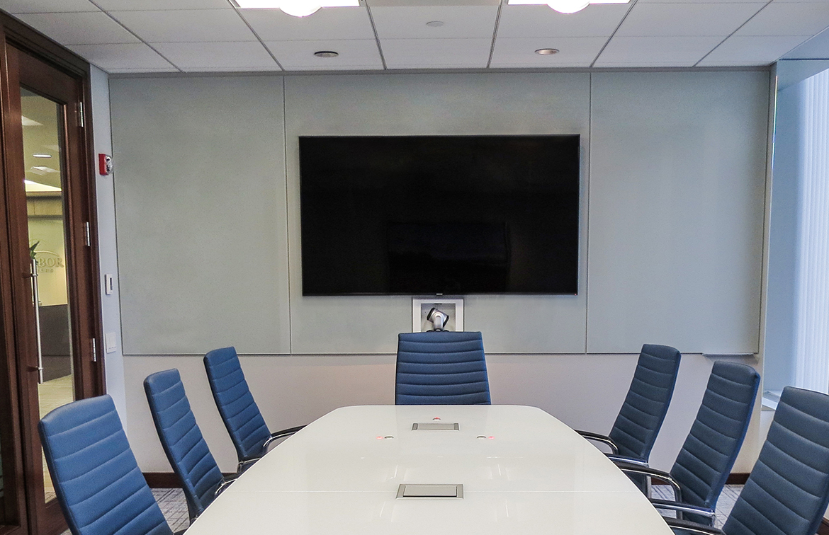 coronaVISUAL frameless Glassboard with graphics