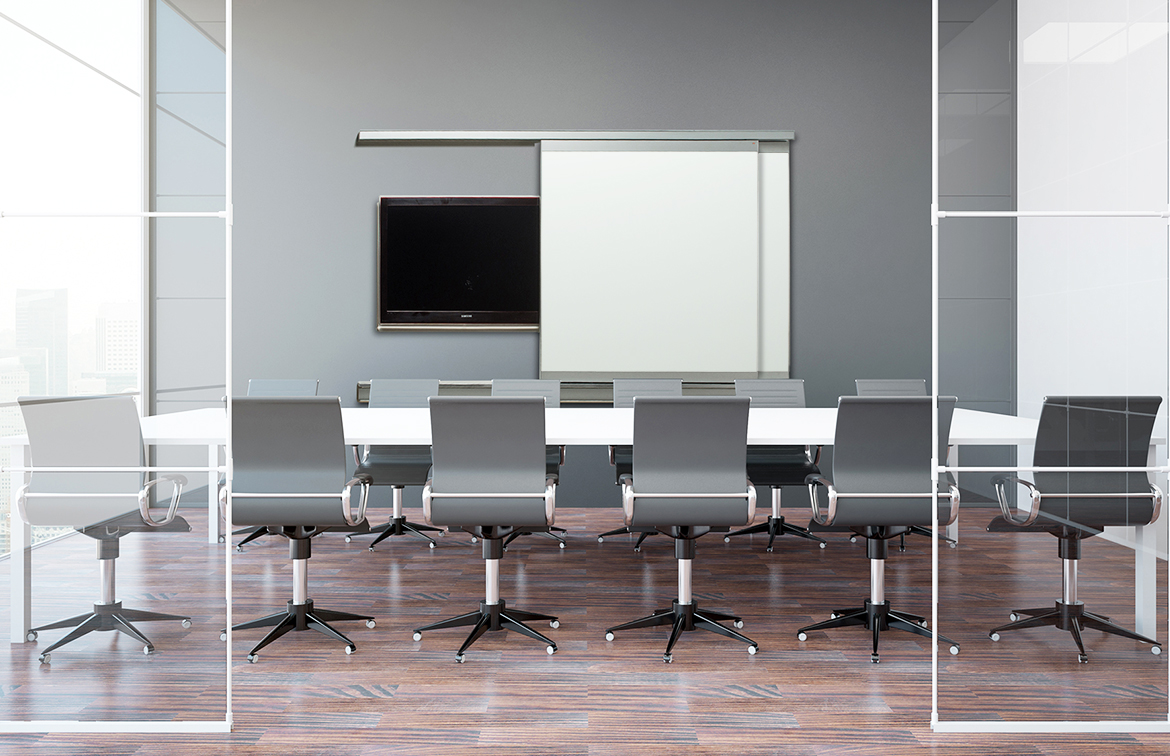 coronaVISUAL VIP+ Glass Media Wall Image