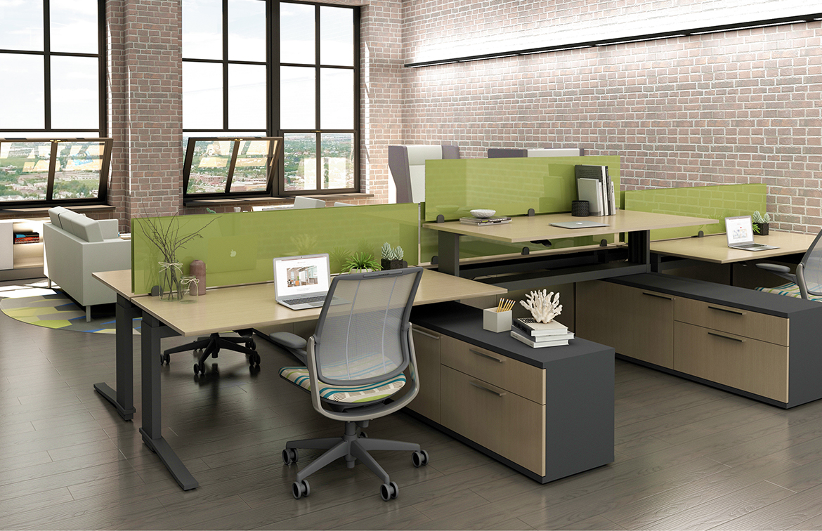 Corona Group Glass Desk Top Dividers