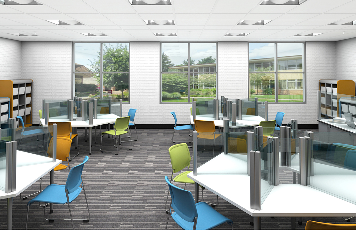 Corona Group Glass Desk Top Dividers